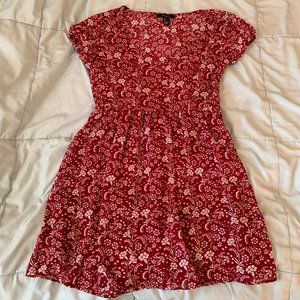 Forever 21 Red floral sun dress